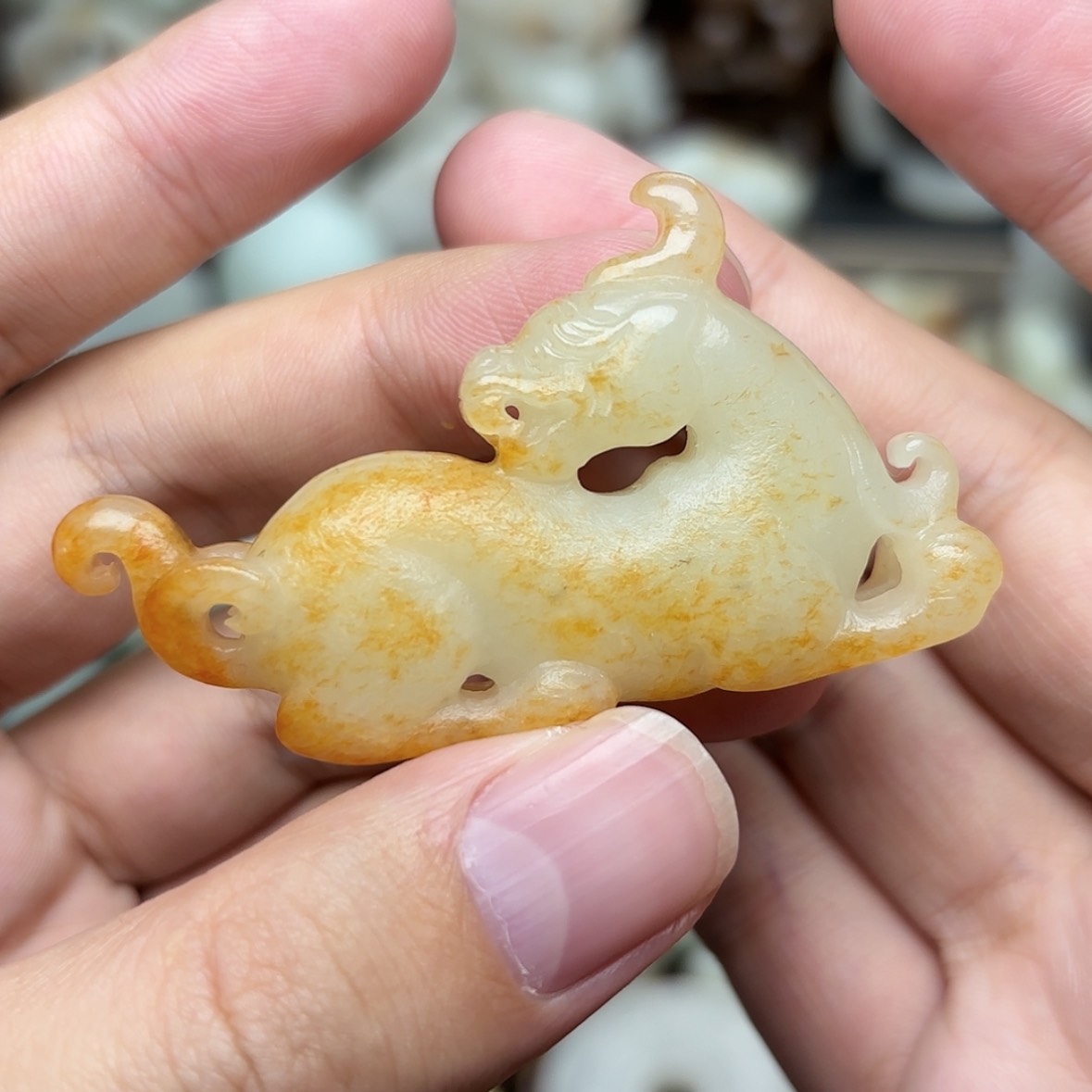 【闪购商品】和田玉挂件未镶嵌董*安