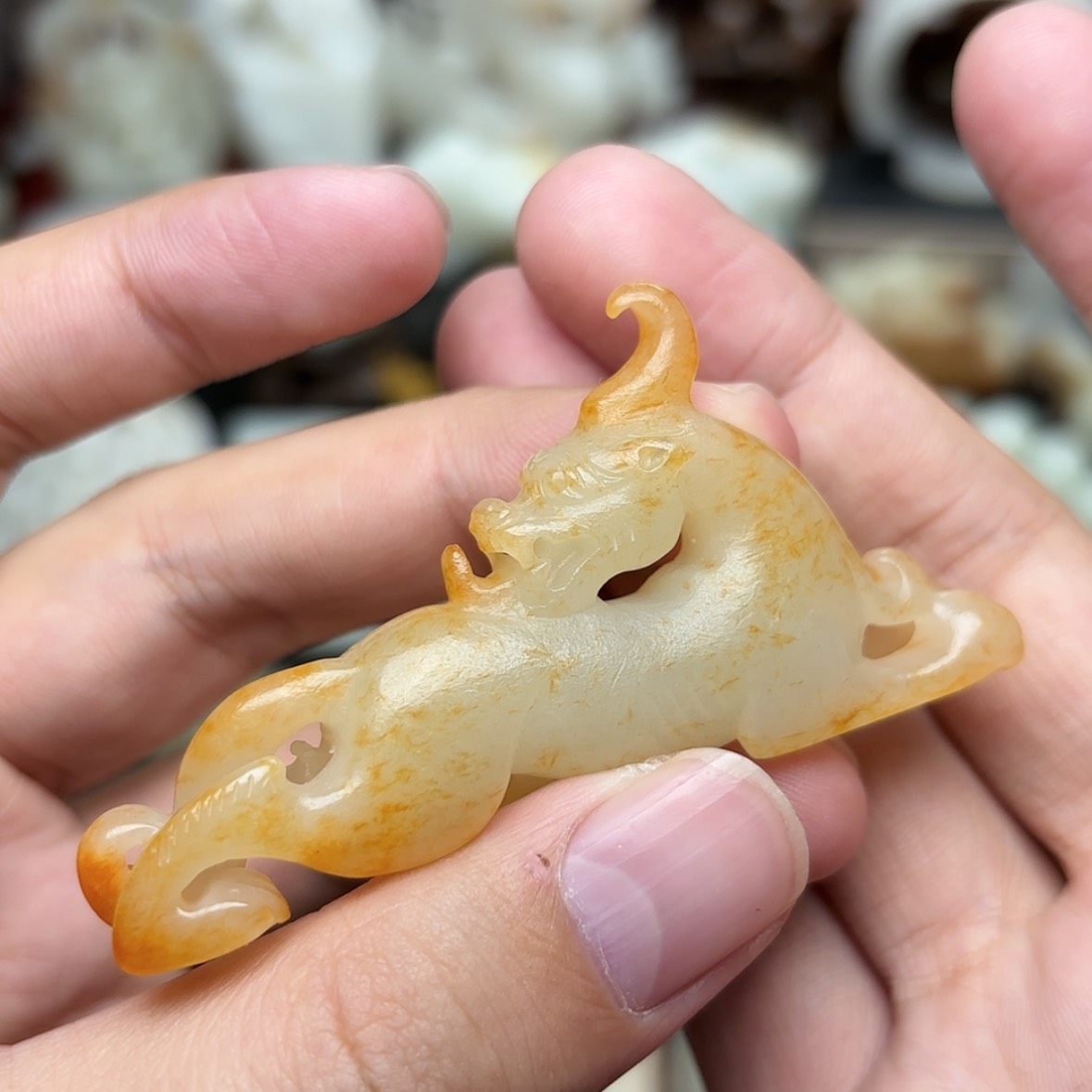 【闪购商品】和田玉挂件未镶嵌粮****福