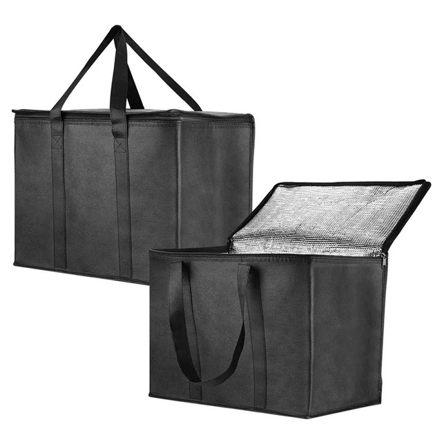 准新品  X200 保温袋铝箔黑色手提保温包便当袋保鲜包送餐包/乐拍