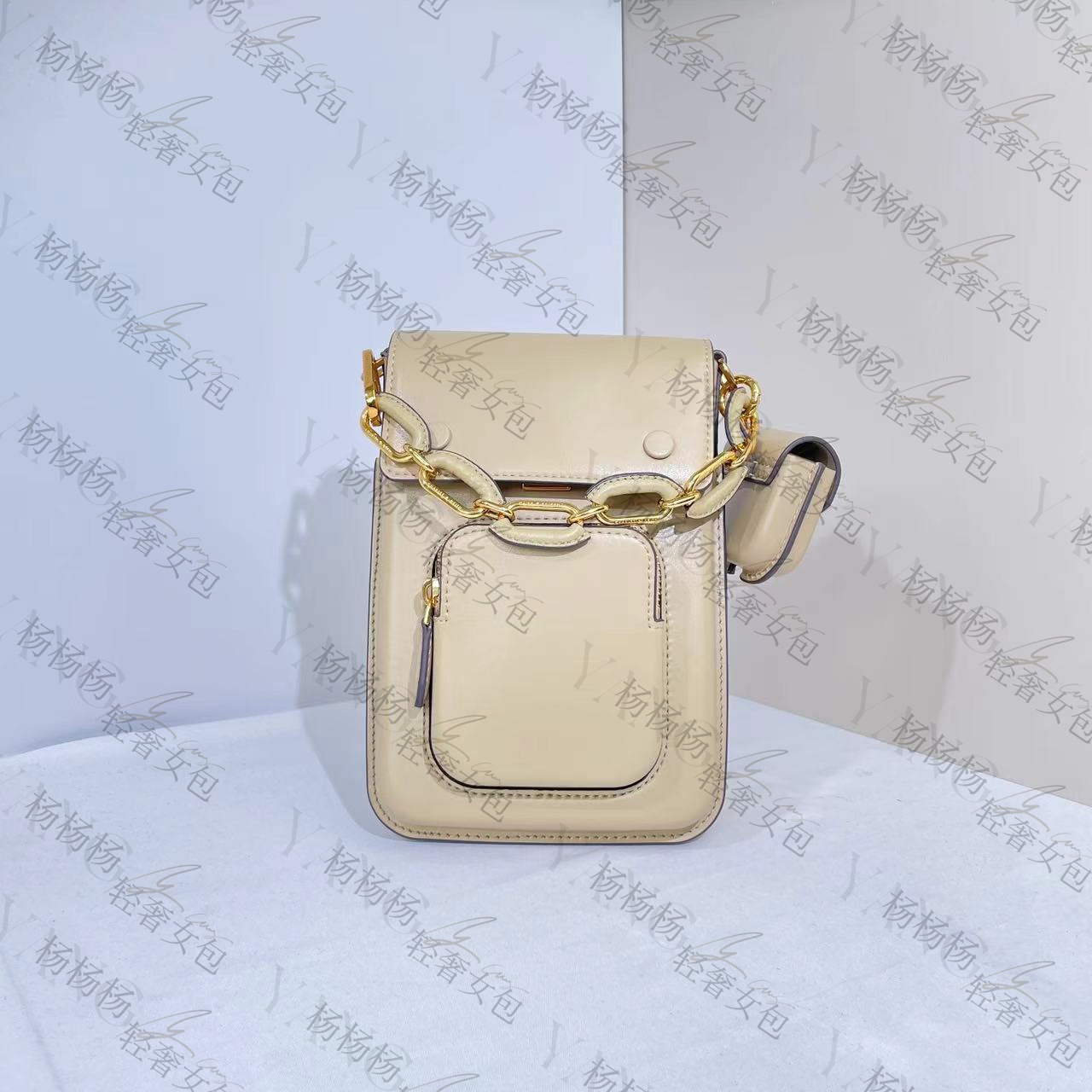 CHARLES&KEITH 81210003沙色S女士单肩手提包-杨灬