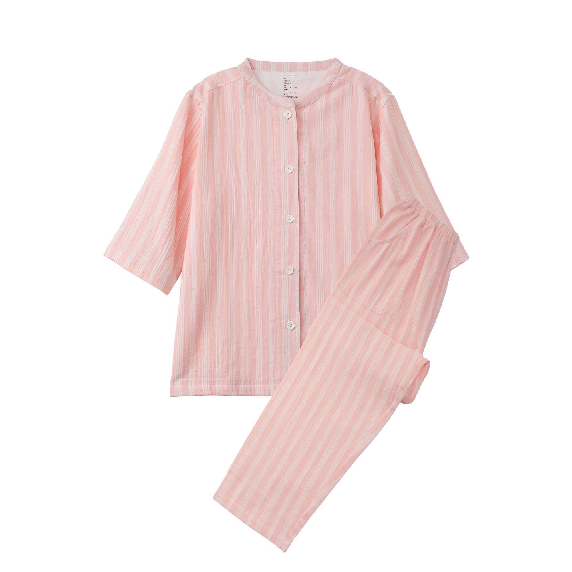 【七分袖+九分裤】A类100%全棉双层纱纯棉春夏秋四季薄家居服睡衣