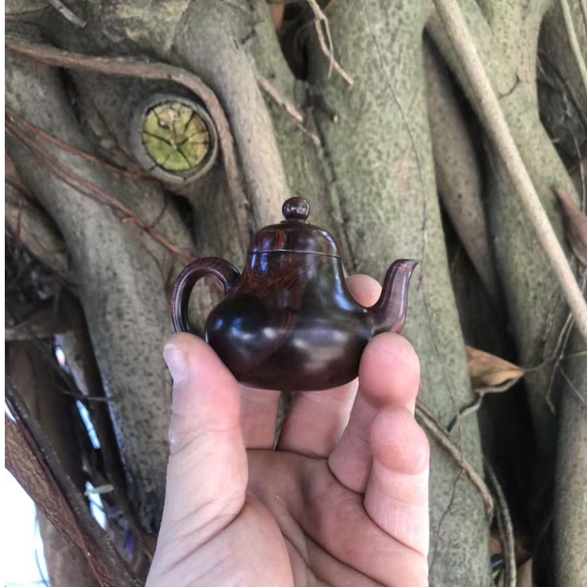 海南黄花梨紫油梨老料壶