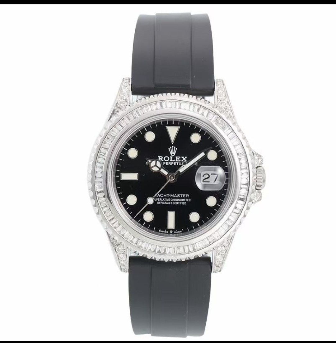 95新 Rolex/劳力士 16570升级隐藏款机械男表40mm后钻升级针盘