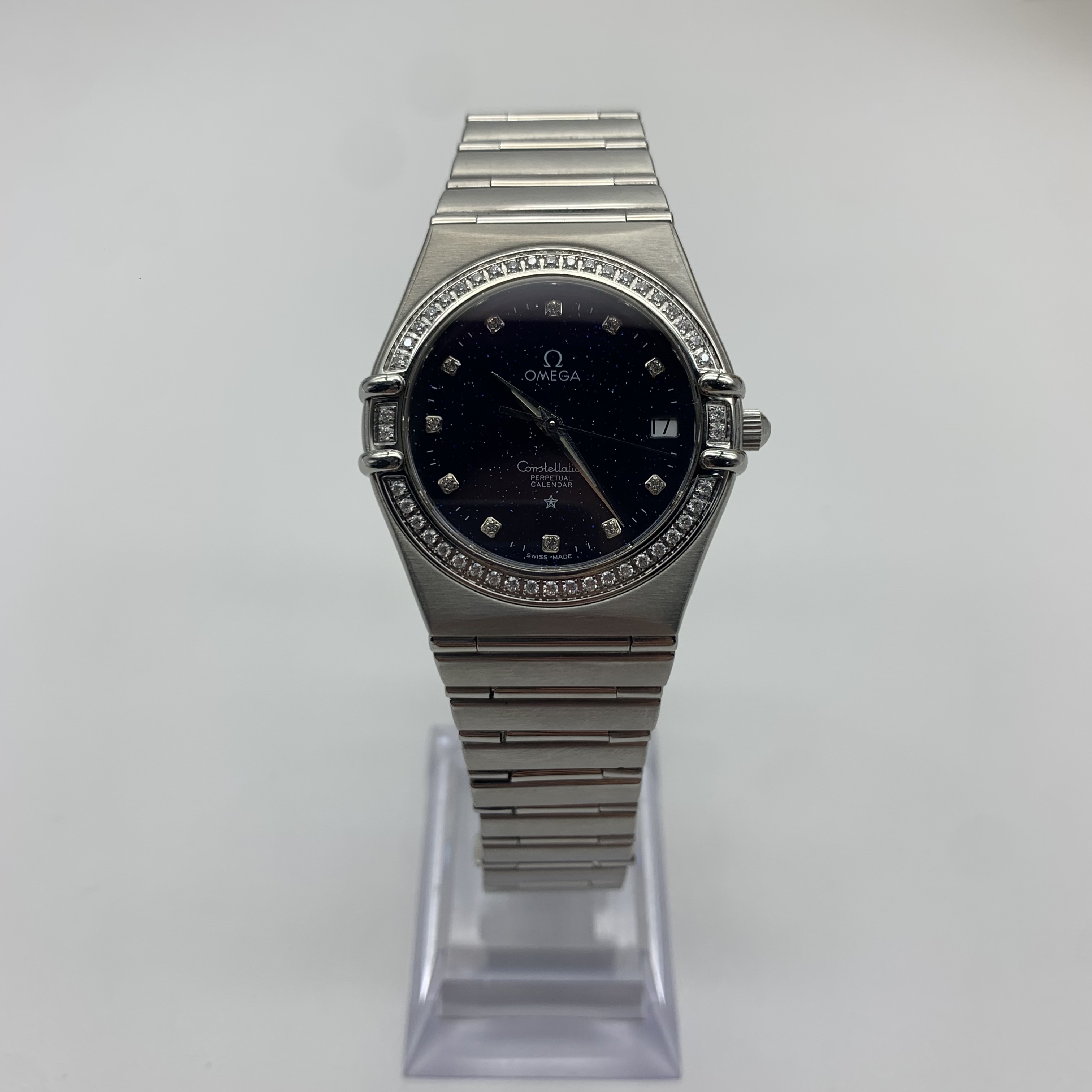 95新 欧米茄星座系列 机械  36MM 后钻 升级星空盘