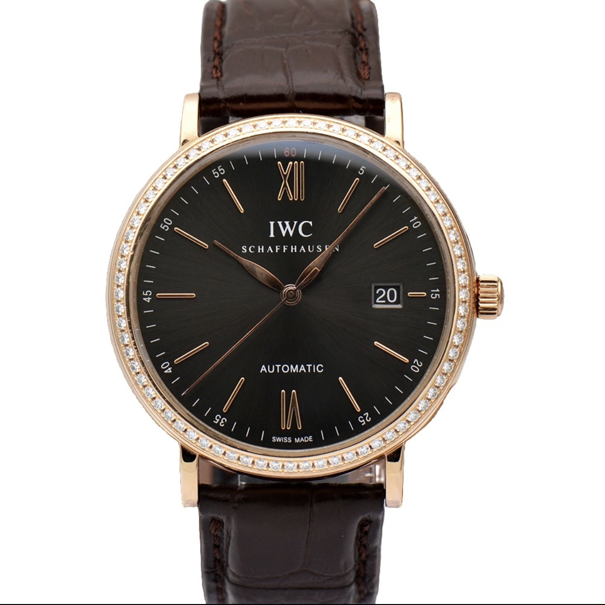 95新 IWC/万国 柏涛菲诺系列 机械 后钻 18k金 40MM