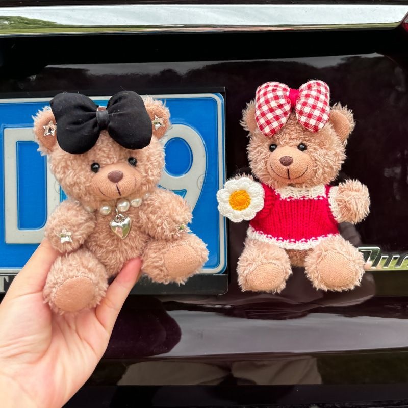 汽车挂件车外玩偶车后尾公仔后备箱装饰车顶车内饰品摆件小熊轿车