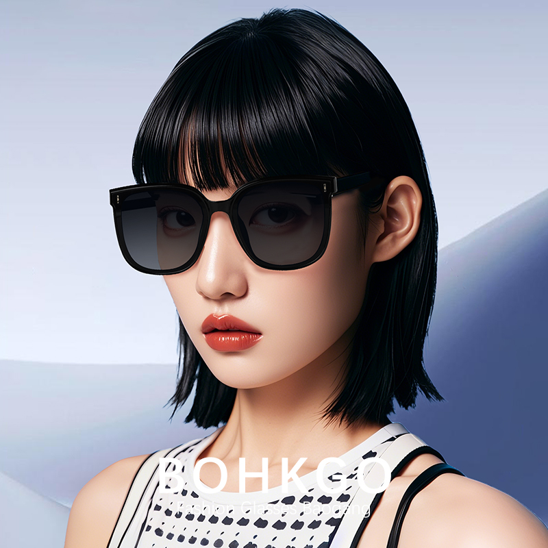 宝港眼镜防晒太阳眼镜户外墨镜女潮流时尚显脸小钓鱼用品网红眼睛