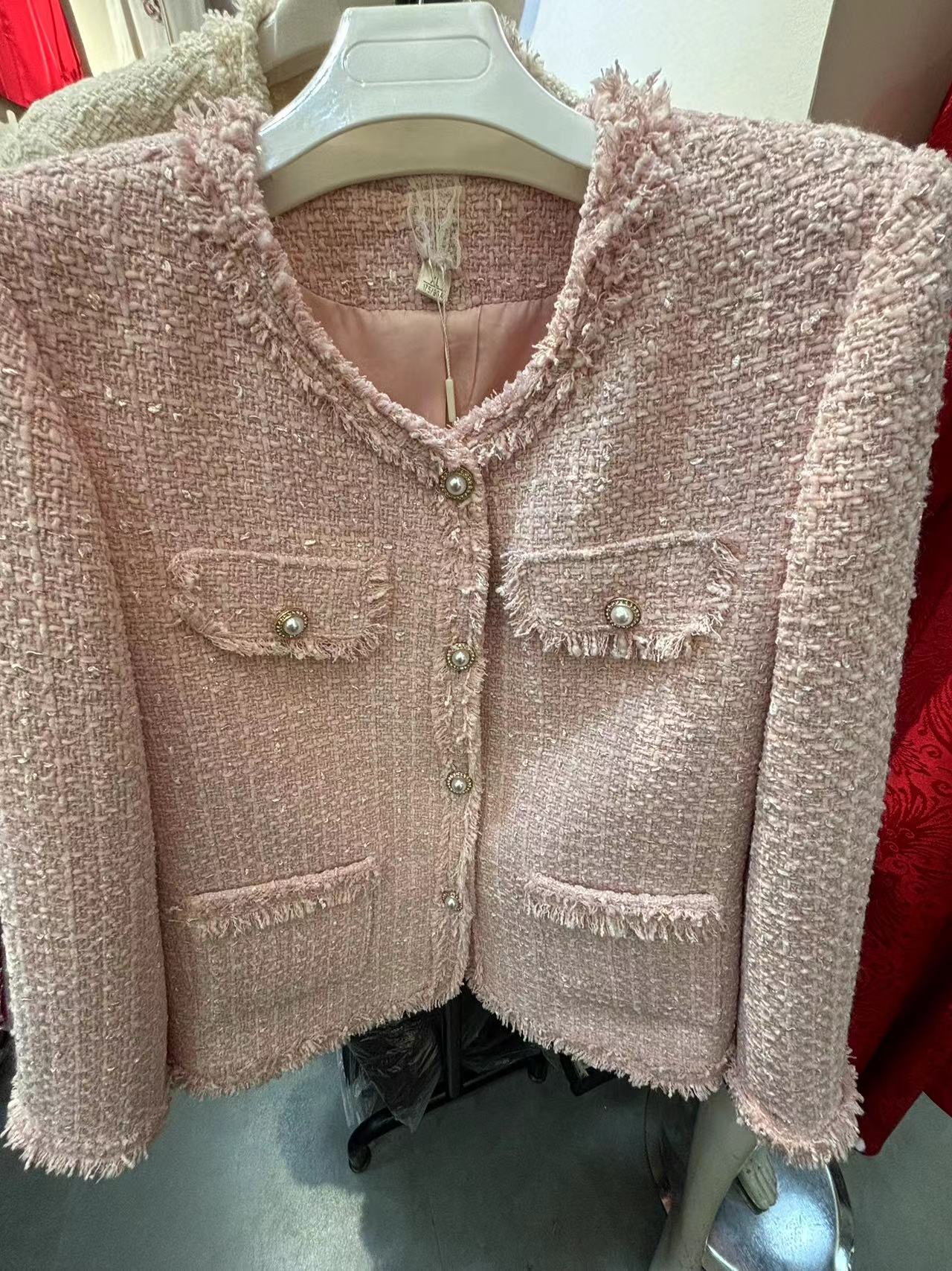 2024女款短外套时尚女装上衣上衣女外套秋季女外套小香风气质百搭