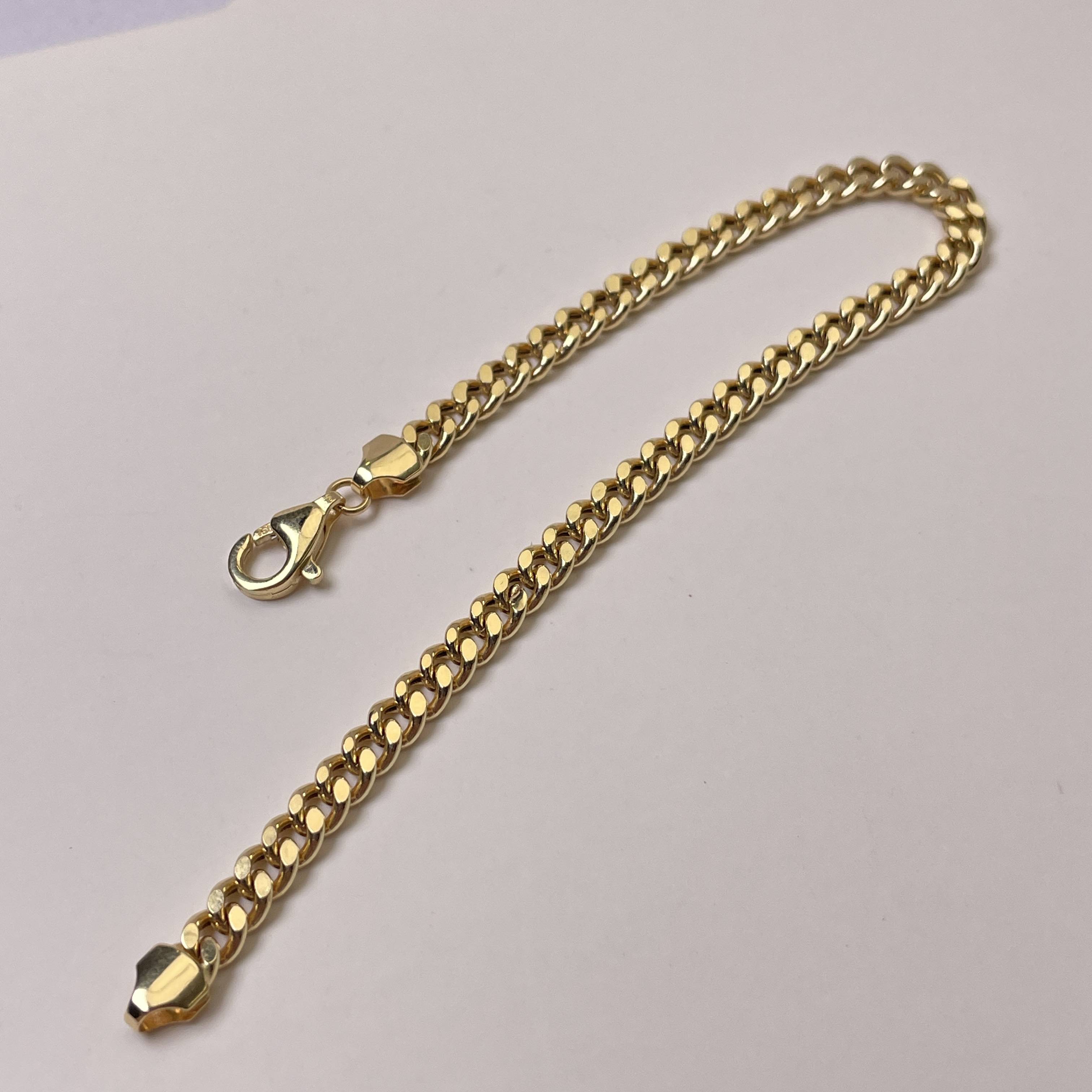 【金禧禧】18k金古巴手链4.2/5.4mm