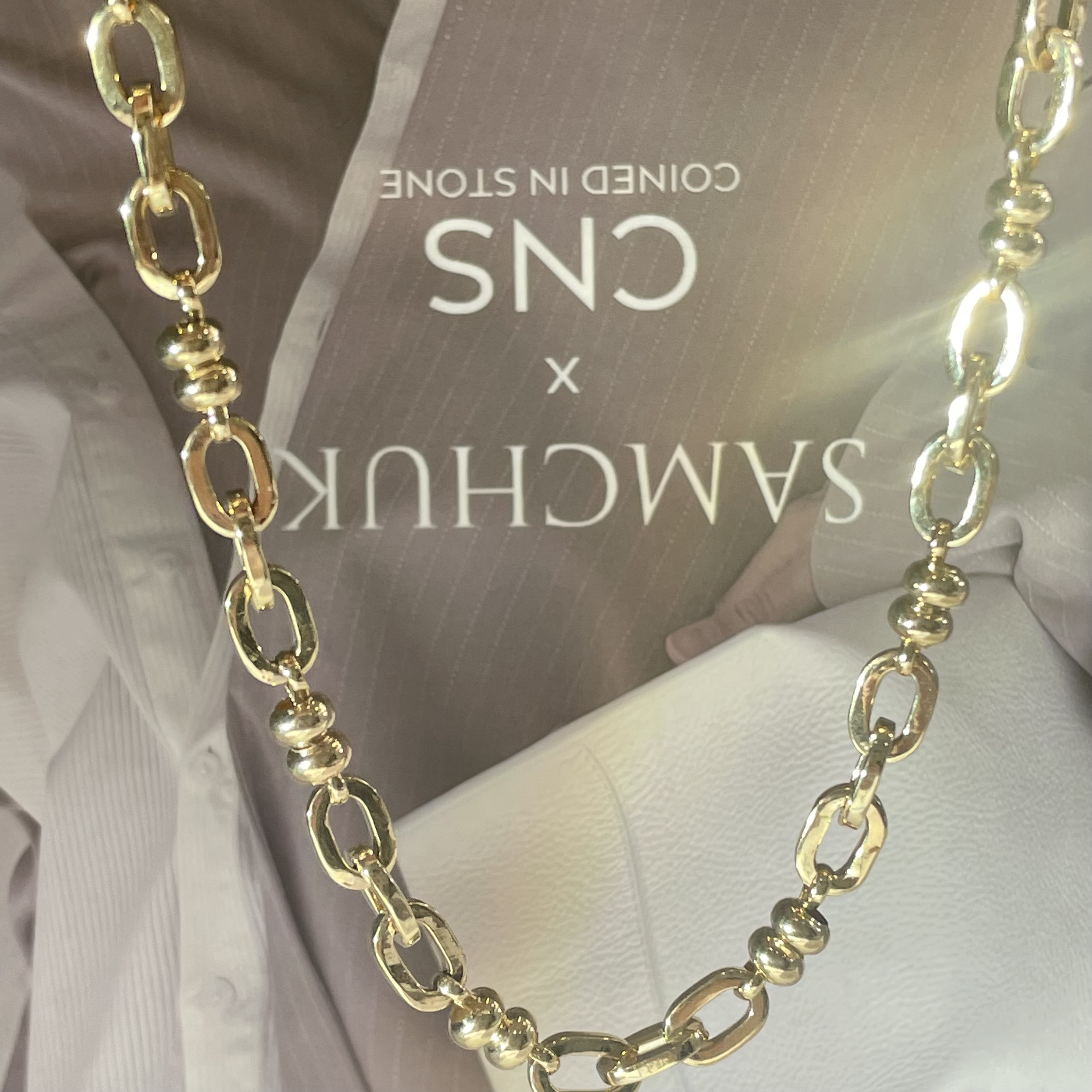 【金禧禧】18k金意大利进口阿瑞斯项链