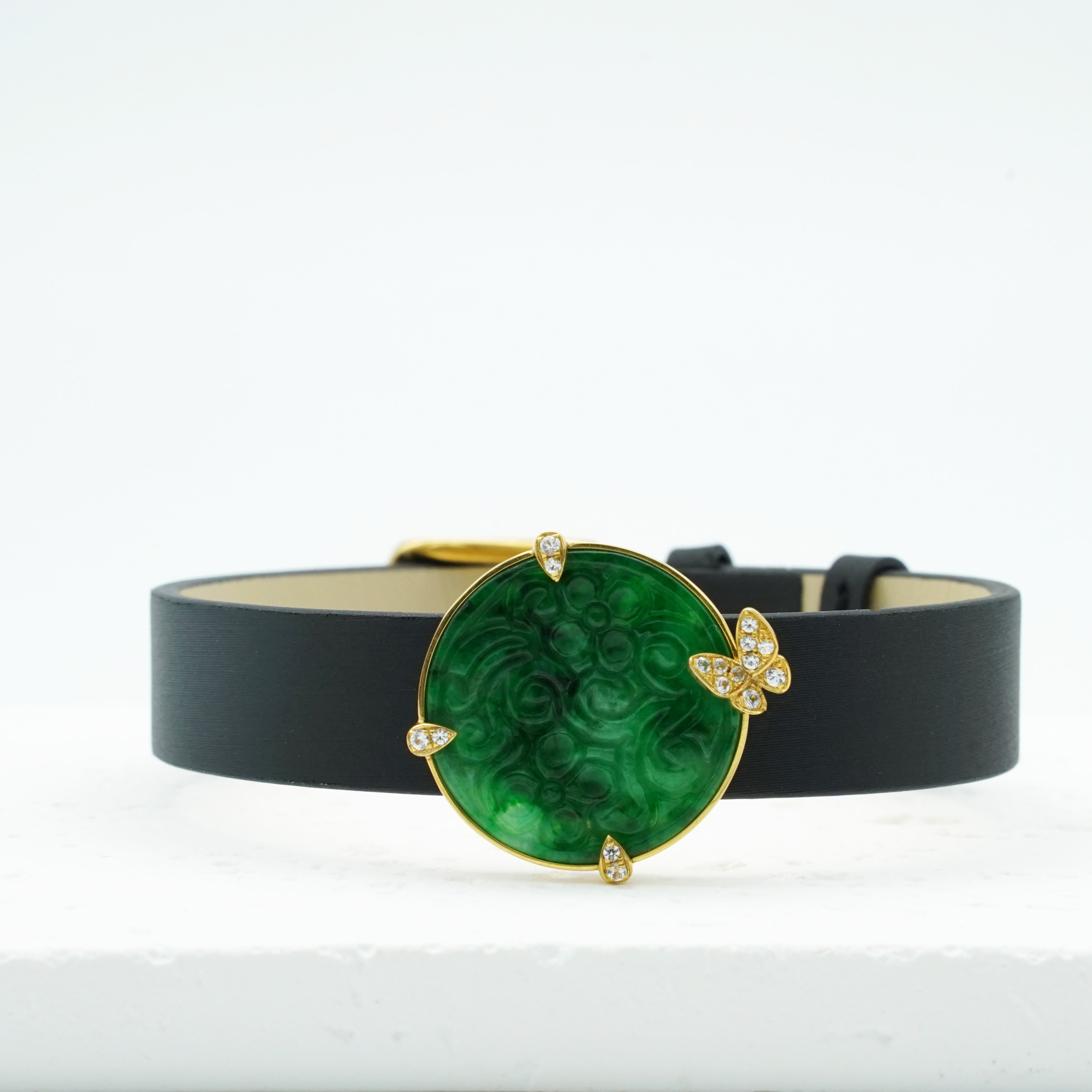 ＃【幸福时光】G18K翡翠手牌P11201089