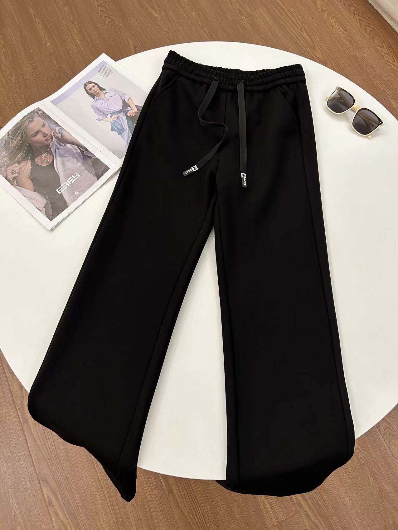 AU2096美人裤大厂货高品质一条过冬窄版直筒裤加绒加厚（卡码拍大）