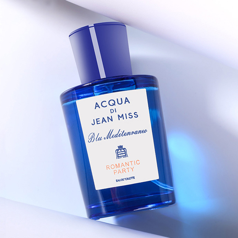 新款蓝色地中海男士香水桃金娘女士香水