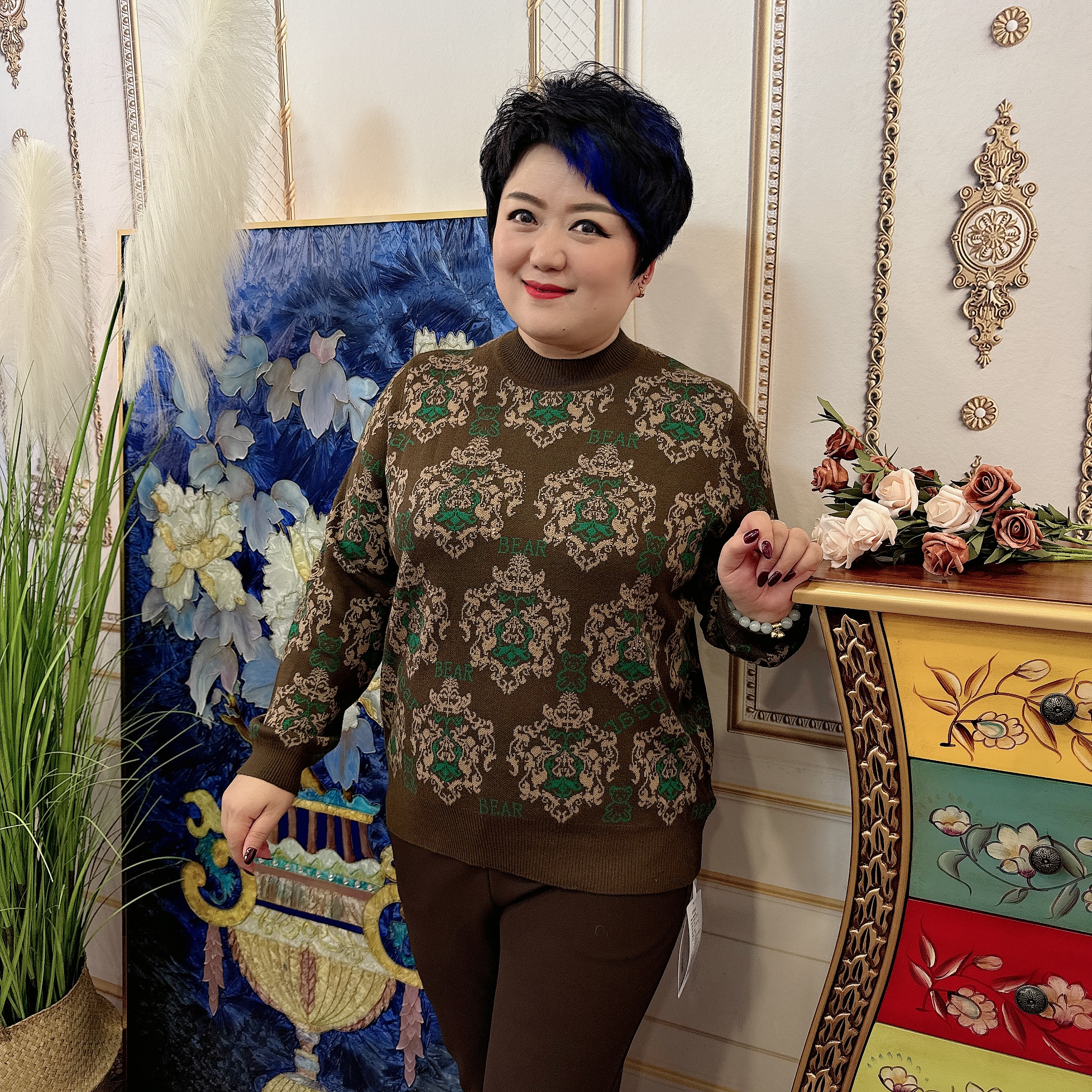 （衣长）新款时尚毛衣57731