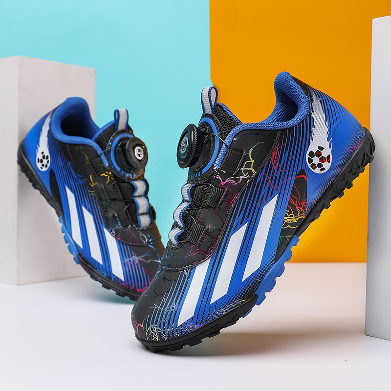 2024新款猎鹰儿童足球鞋男童学生小孩魔术贴透气tf碎钉训练鞋女童