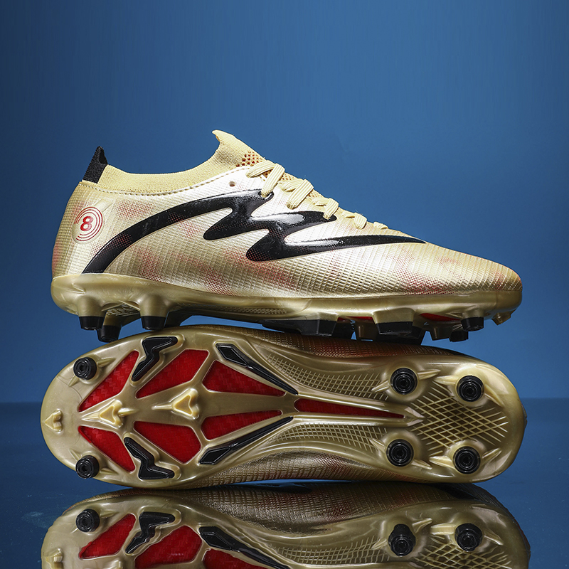 C罗刺客新款高帮足球鞋男款碎钉儿童男童女童成人防滑比赛训练鞋
