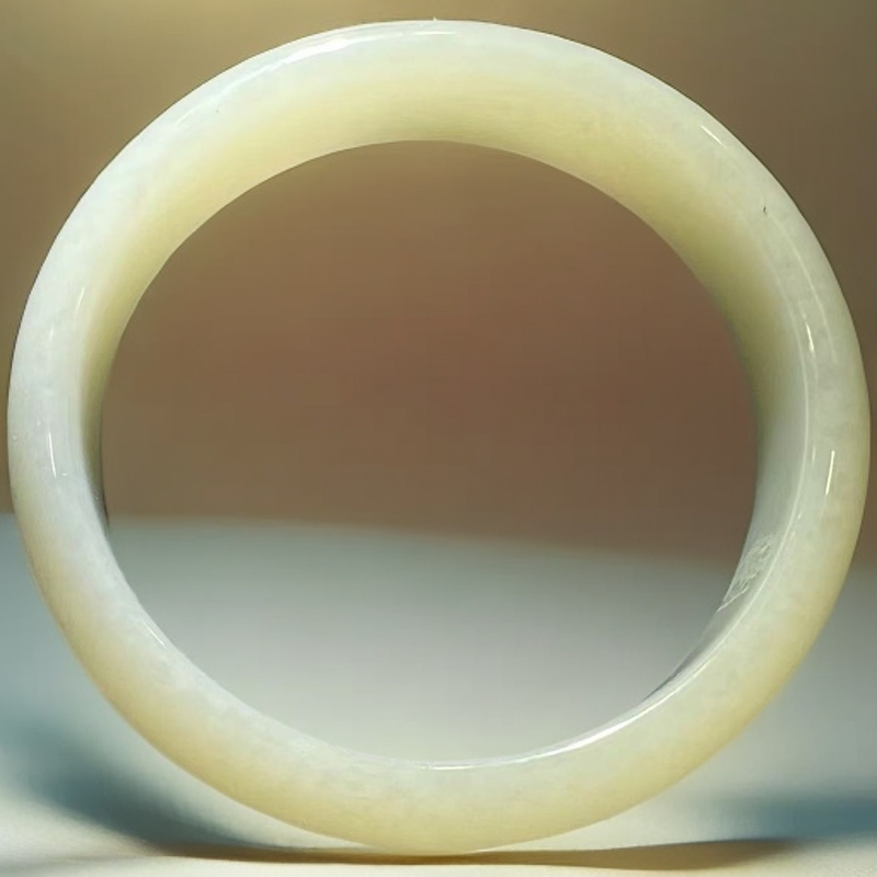 和田玉手镯高油玉质细腻条形优美上手贵气天然保真支持复检