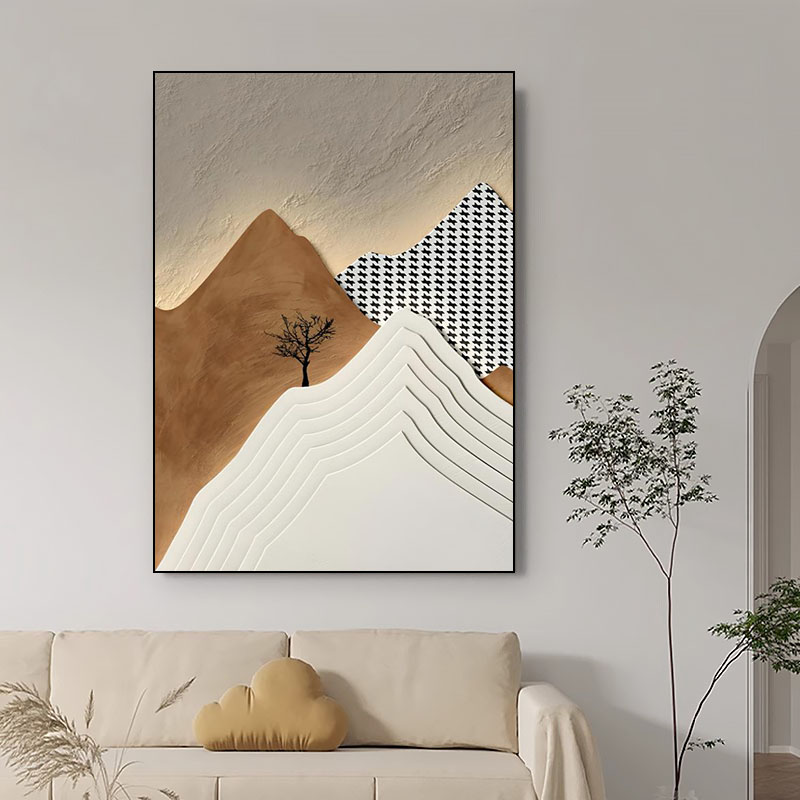 背有靠山现代轻奢高级防水沙发背景墙温柔的海挂画装饰画