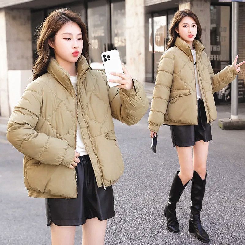 雅鹿新款羽绒服女短款白鸭绒轻便保暖2024新款立领洋气冬季显百搭