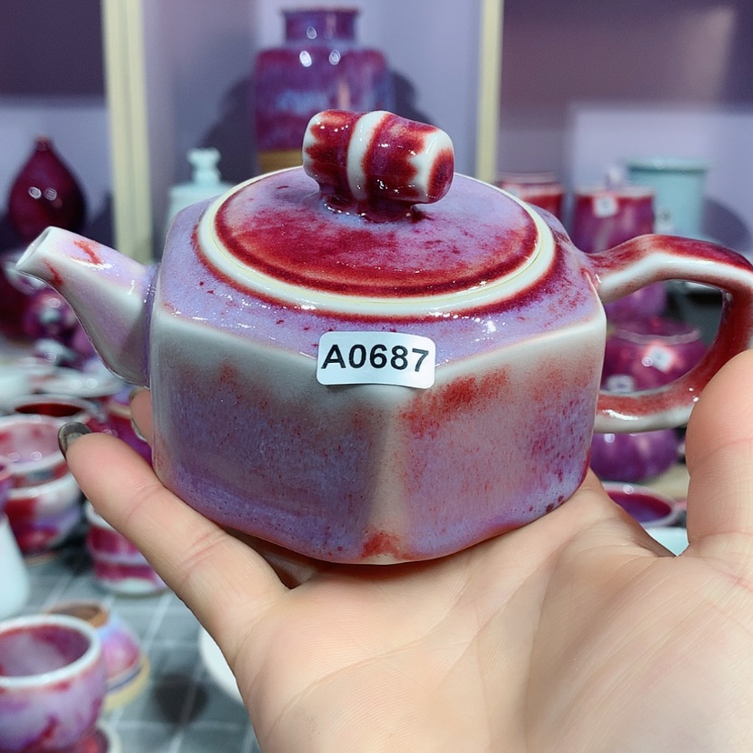 【闪购商品】钧瓷主人杯摆件工艺品摆件