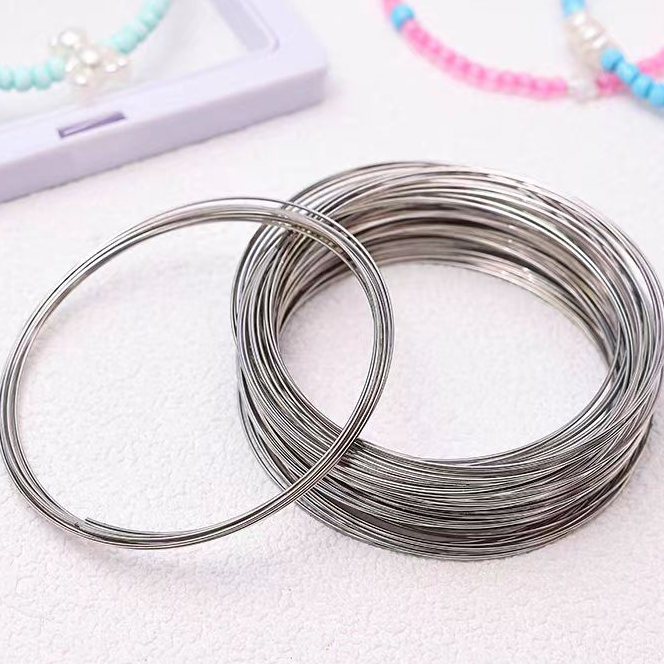 diy 串珠记忆钢圈【视频同款】连在一起的，需要用老虎钳剪断，