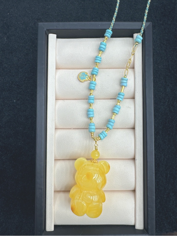 蜜蜡小熊可爱百搭