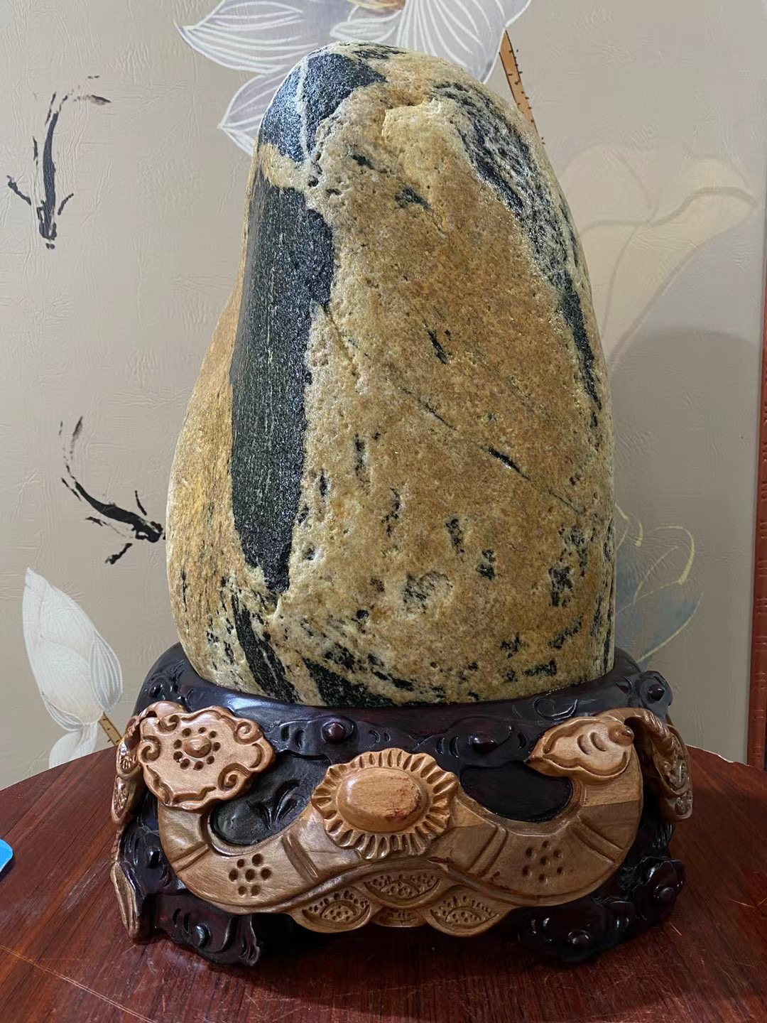 室内平安石摆件【金象-吉人天象】高44cm～宽30cm～厚23cm～