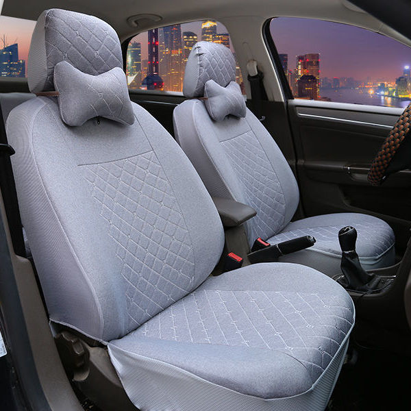 五菱宏光荣光欧诺欧尚北汽威旺菱智七座车全包亚麻布汽车座套