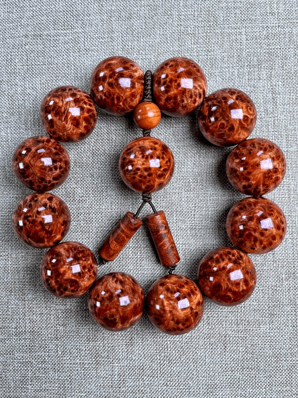 崖柏满瘤疤佛珠手串