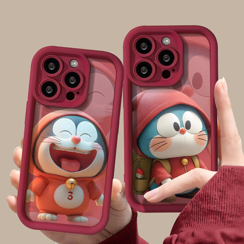 哆啦A梦iphone15Pro max/13苹果14手机壳新款女防摔喜庆12套11xse