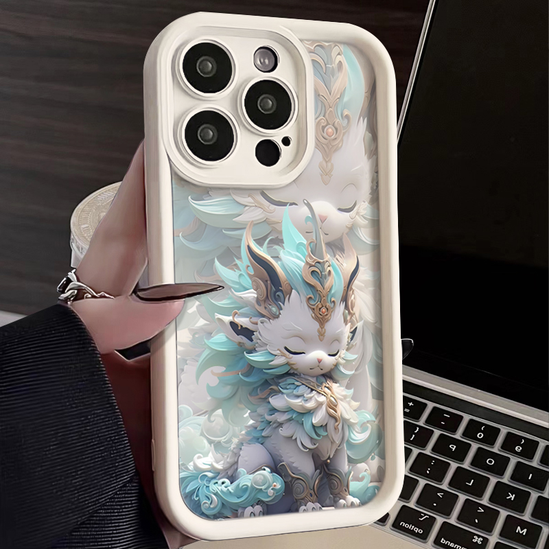 龙年麒麟iphone15苹果手机壳14promax新款13pro防摔12/11/XSXR78P