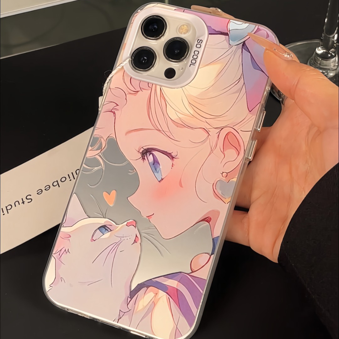 猫和少女元气壳适用iPhone15/14/13手机壳苹果vivo华为60小米oppo