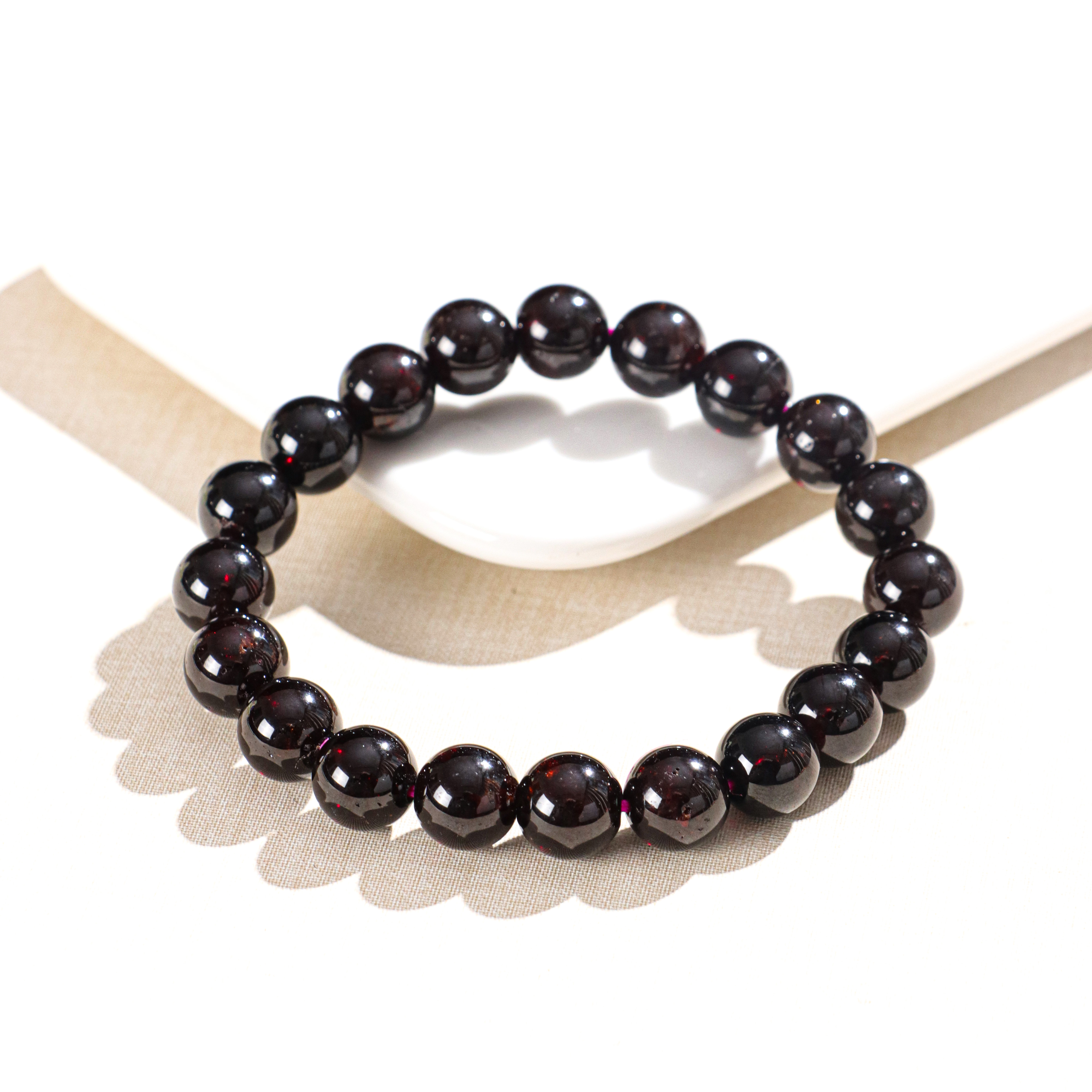 DL1957石榴石素圈手链（天然微瑕）-10