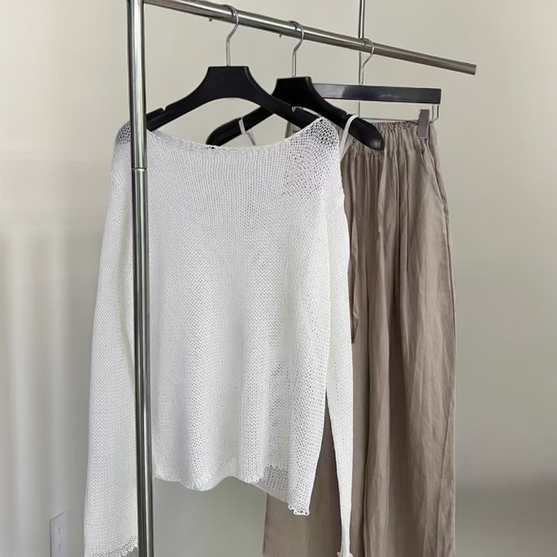 【21-30】苏苏家秋冬款气质显瘦长袖针织上衣小众炸街高级感女装