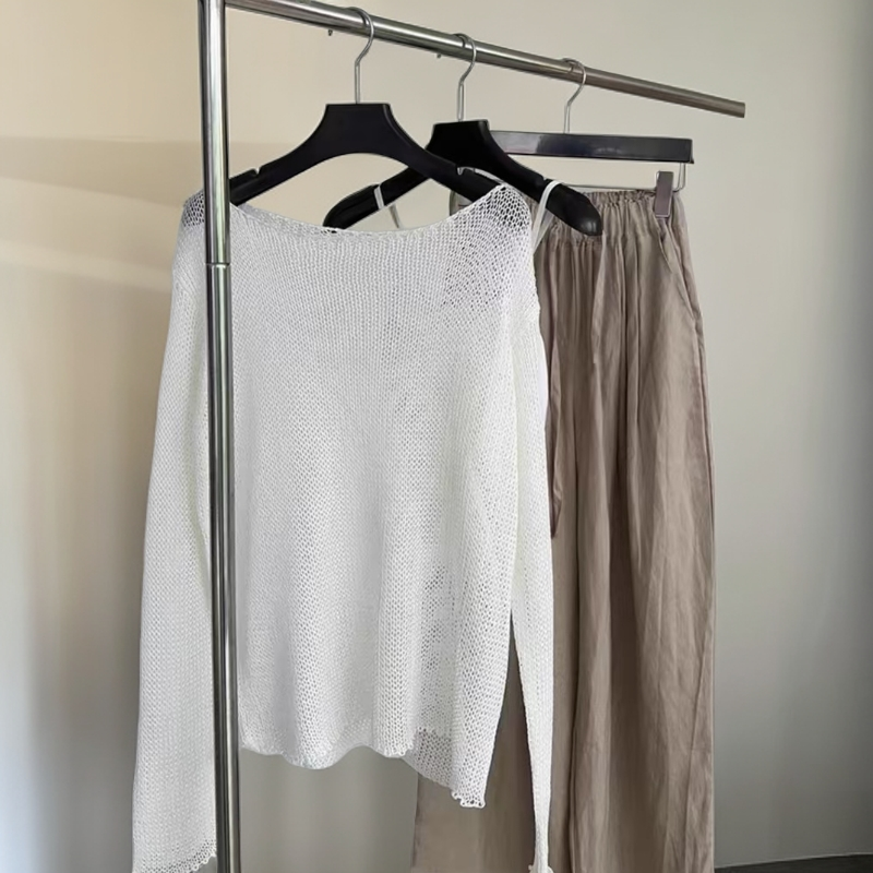 【91-100】苏苏家秋冬款显瘦气质百搭长袖针织上衣