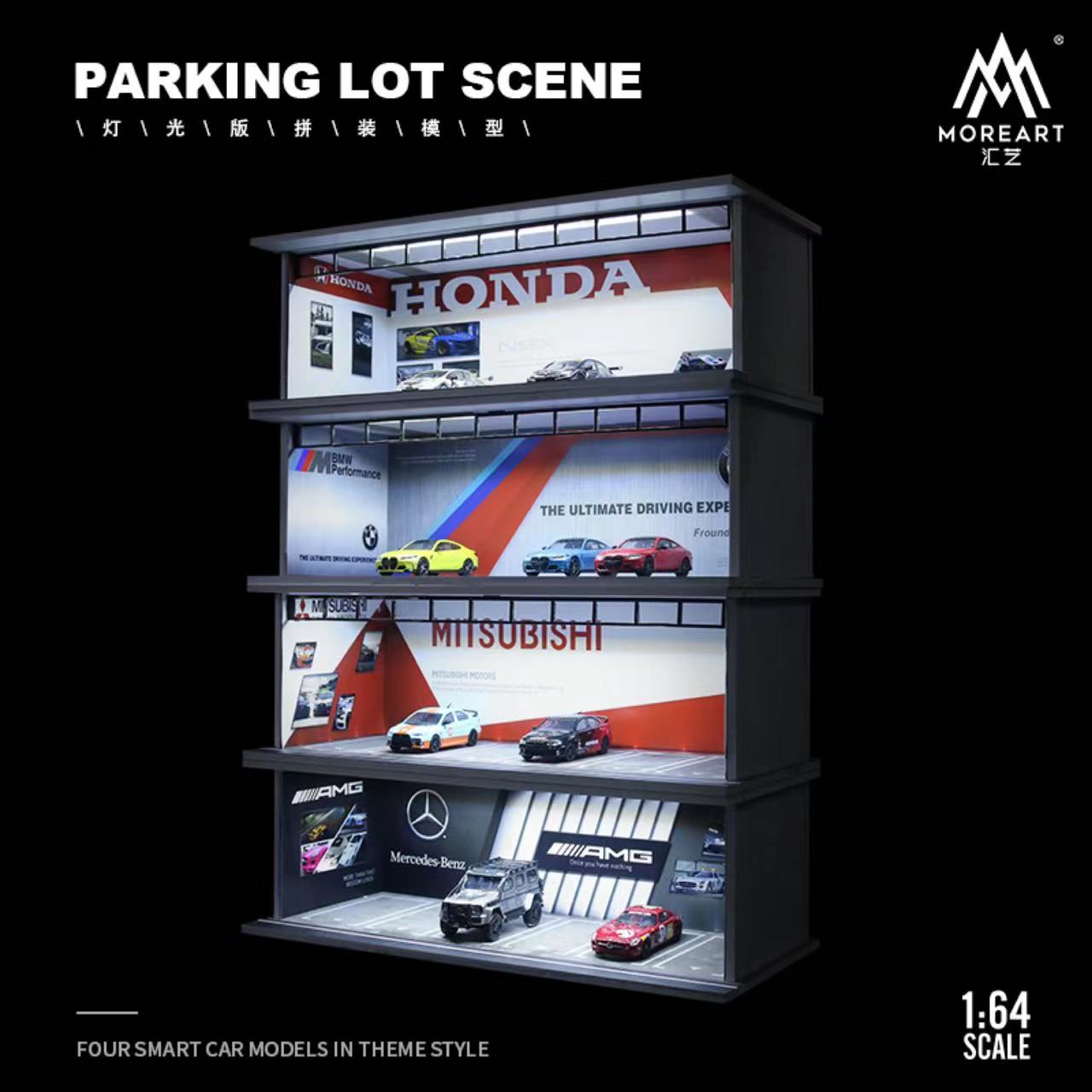 【新品现货】MA 1:64 车库汽车模型场景