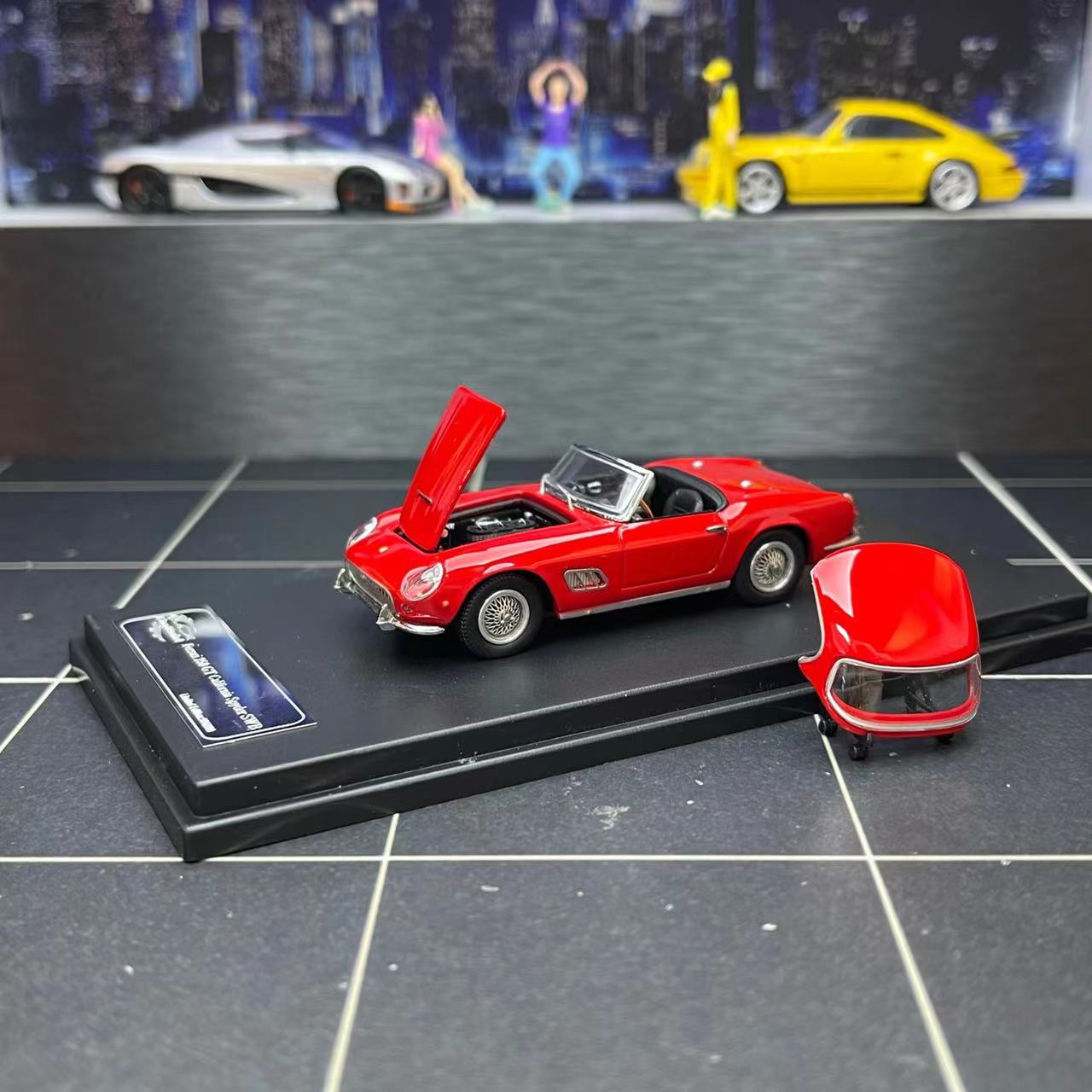 价格已开 现货King Model 1:64加州敞篷版California合金汽车模型