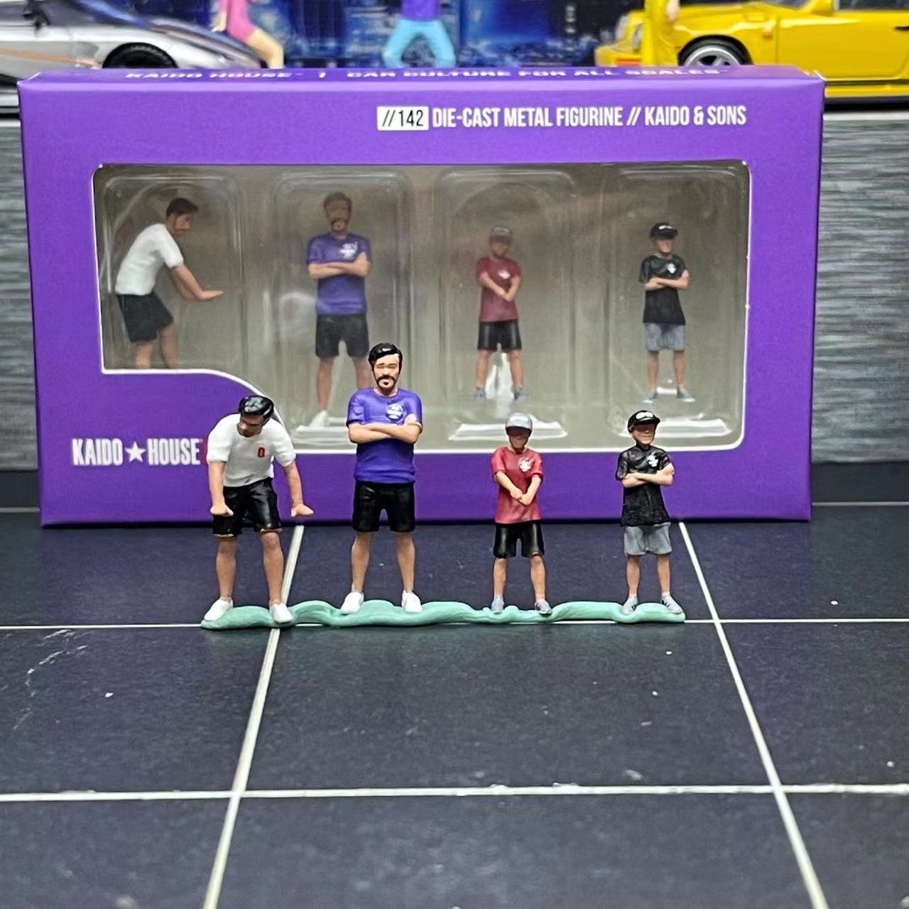 现货 MINI GT 1:64人偶套装Figurine Kaido House Sons V2车模