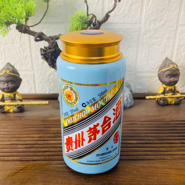 鼠茅生肖茶叶罐创意摆件 时尚陶瓷