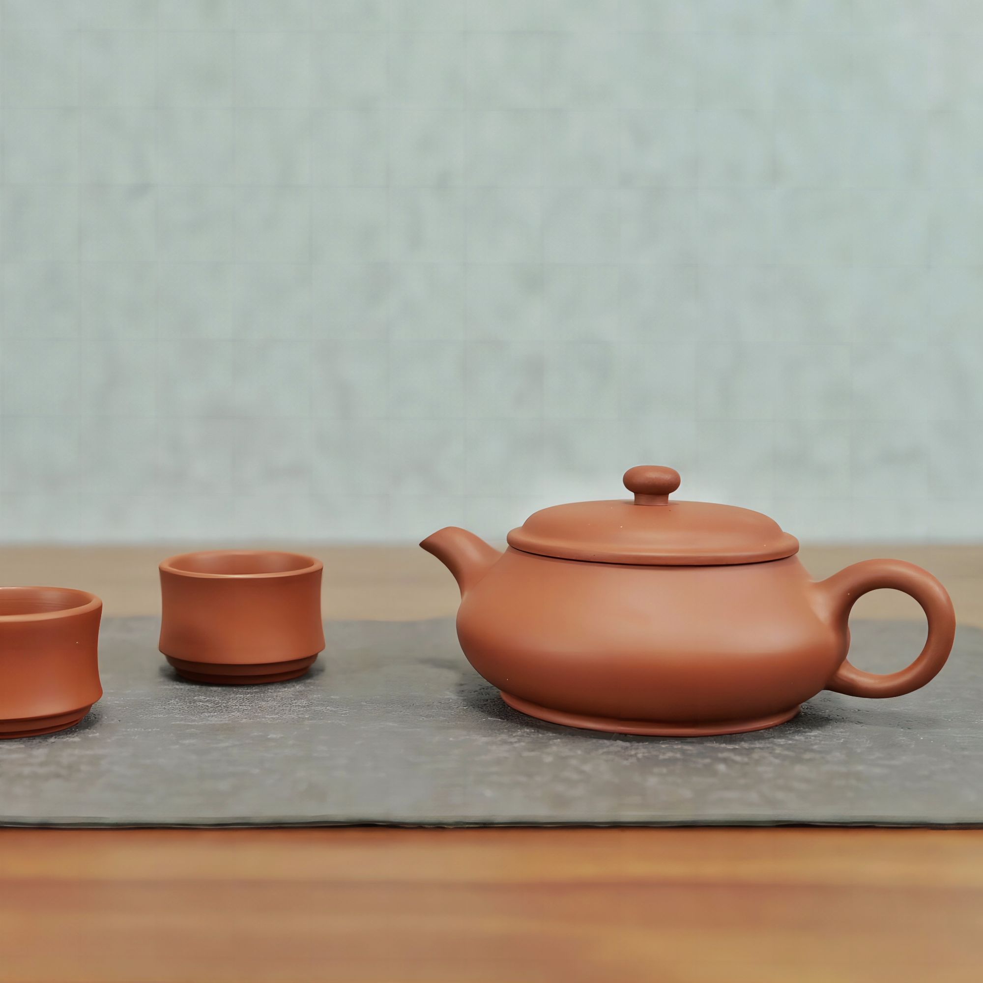 海南紫金陶原矿泥料明炉壶