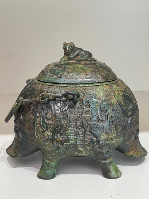 猪面提梁卣 天路仿古青铜器