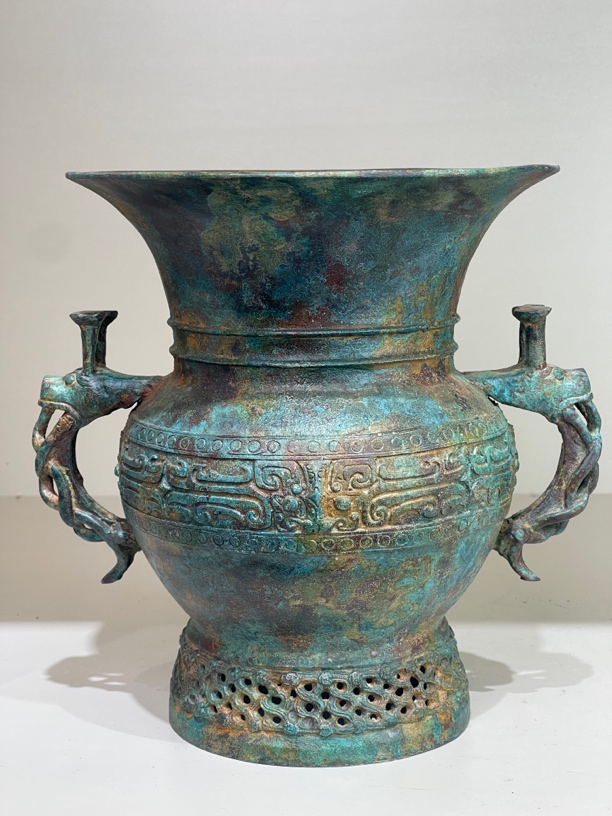兽面纹尊 天路仿古青铜器