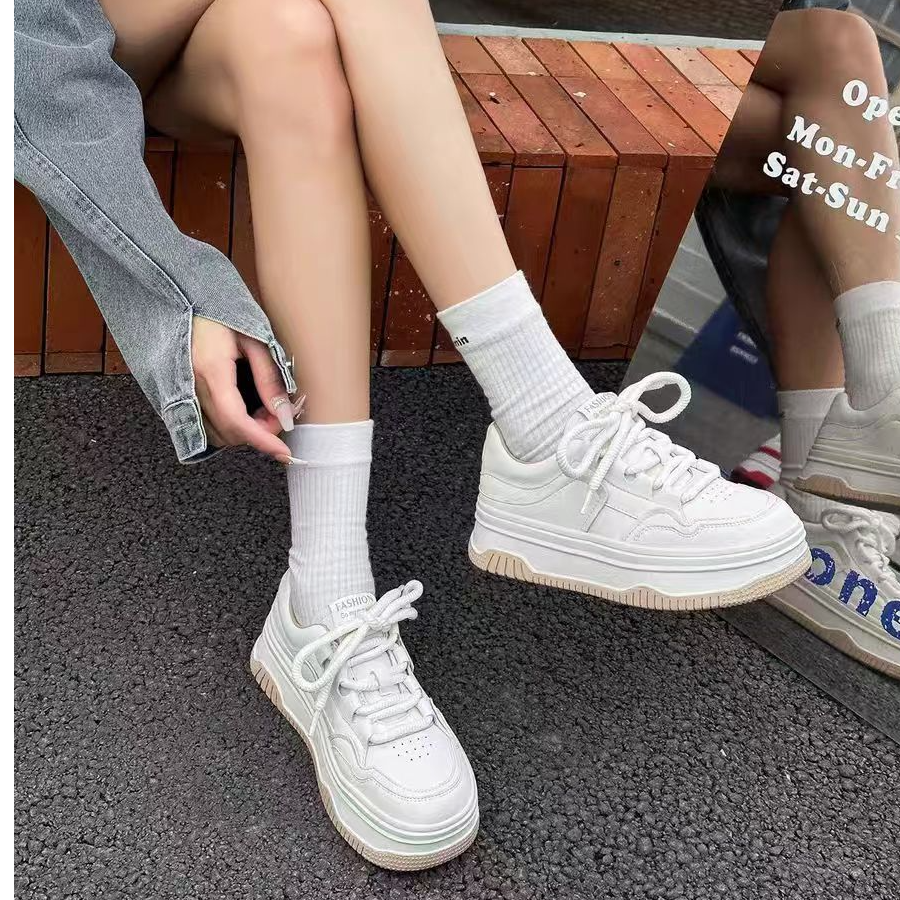 9901厚底小白鞋秋冬新款百搭学生女鞋