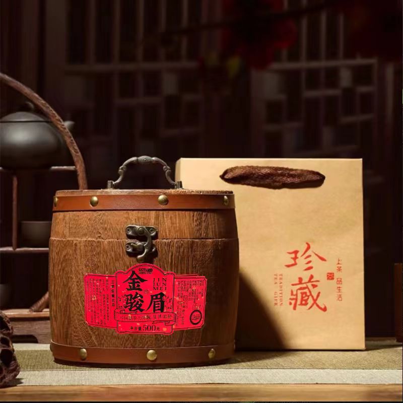 干仓木桶 红茶金骏眉500g