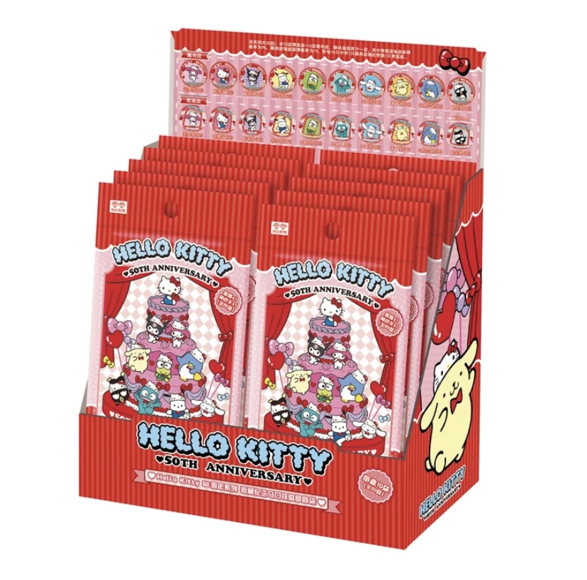 HELLO KITTY 50周年系列马口铁徽章 吧唧（默认代拆）