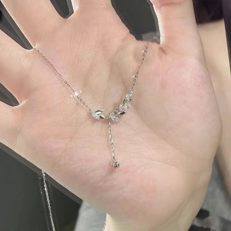 穗穗平安~麦穗项链女ins潮轻奢小众轻奢高级感锁骨链简约百搭颈链