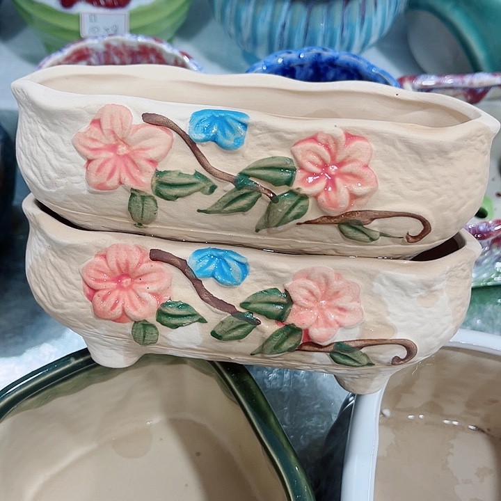 陶瓷高温陶瓷多肉花盆