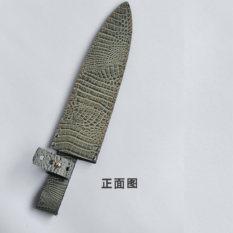 定制皮鞘头层牛皮绑腿刀壳手工缝制通用套订做保护套户外刀套