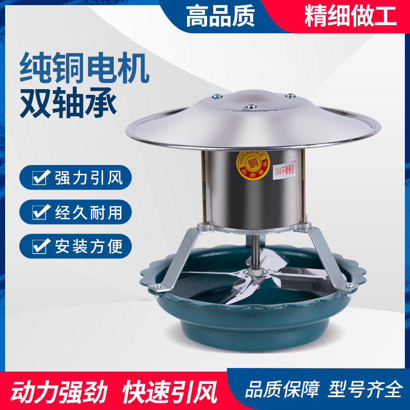 火炕烟筒引风机强力纯铜烟囱排烟机新款耐高温抽烟机家用防倒烟
