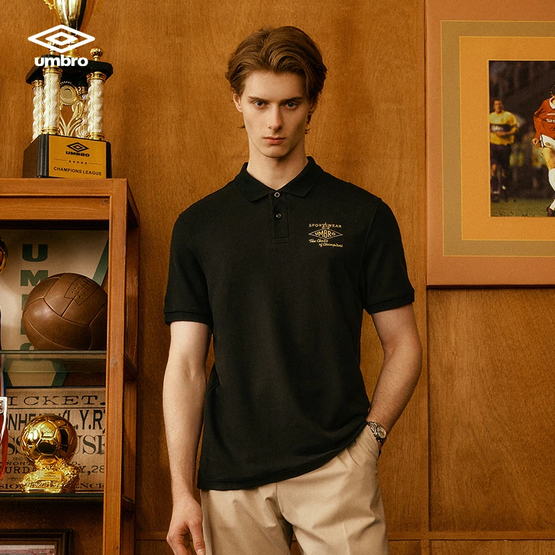 umbro茵宝男士运动时尚休闲百搭舒适潮短袖刺绣POLO衫U2124240222